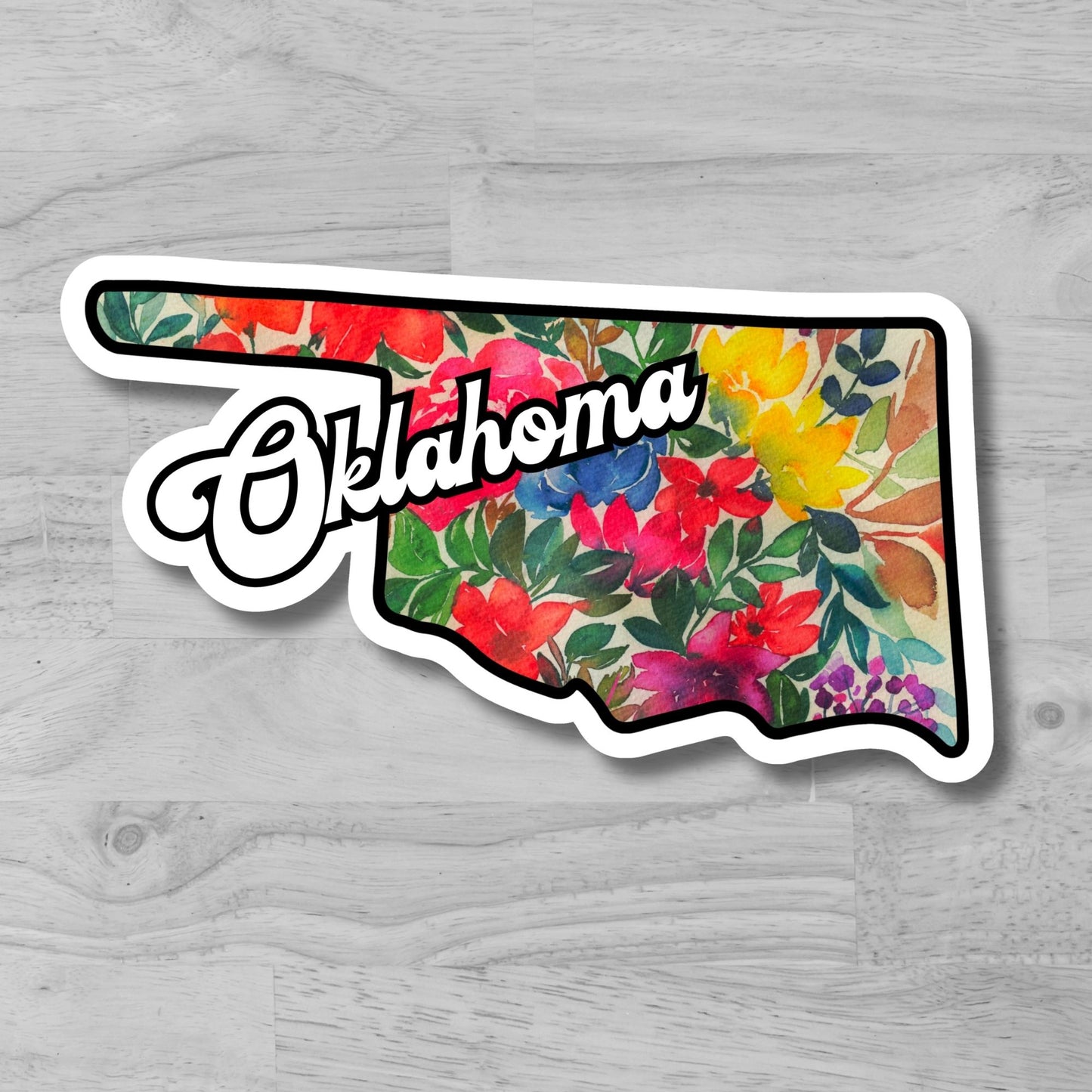 Oklahoma State  Glossy Vinyl Sticker/Decal, Laminated Durable Waterproof, Die-Cut Sticker