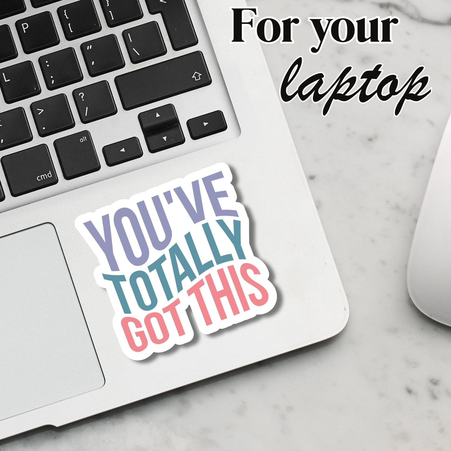 "You've Totally Got This" Glossy Vinyl Laminated Die-Cut Waterproof Sticker